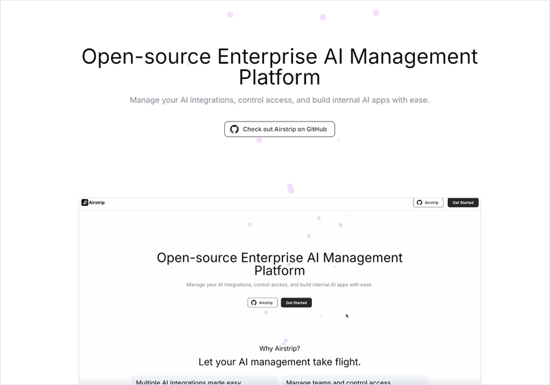 オープンソースのエンタープライズ向け生成AIアプリ管理プラットフォーム・「Airstrip」