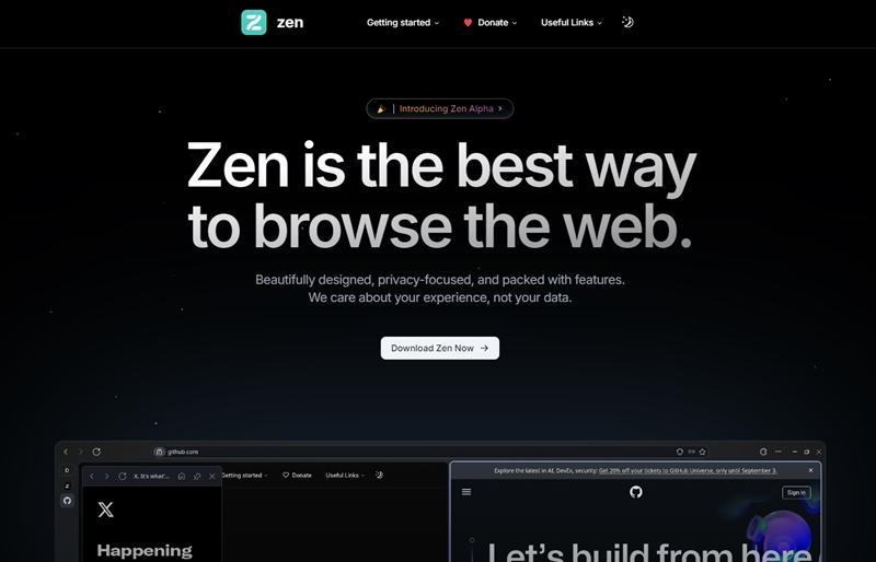 プライバシーとパフォーマンスを重視、分割ビューも可能なオープンソースのFirefoxベースのWebブラウザ・「Zen Browser」