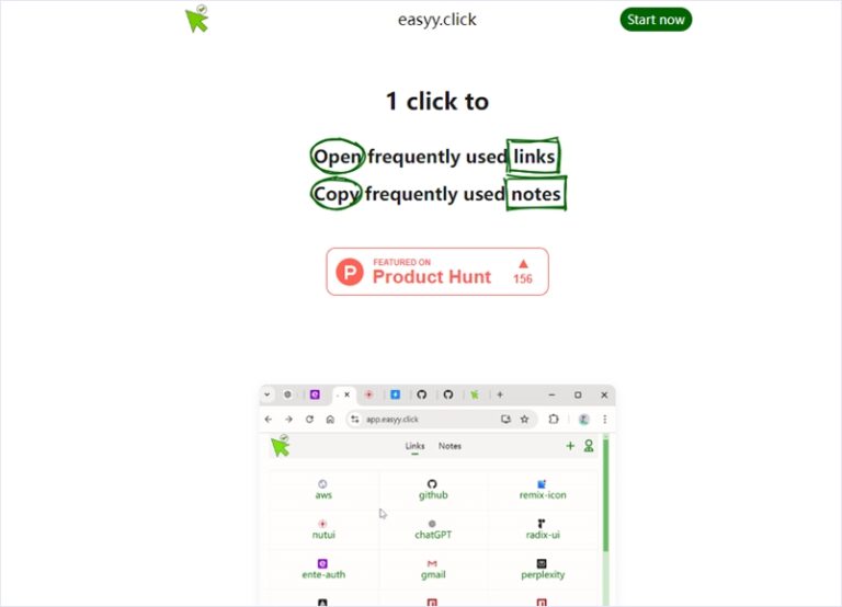 Click Pr 任意のリンク集やワンクリックでコピーできる定型文を作成出来るノートを管理できるオープンソースのシンプルなWebアプリ・「easyy.click ...