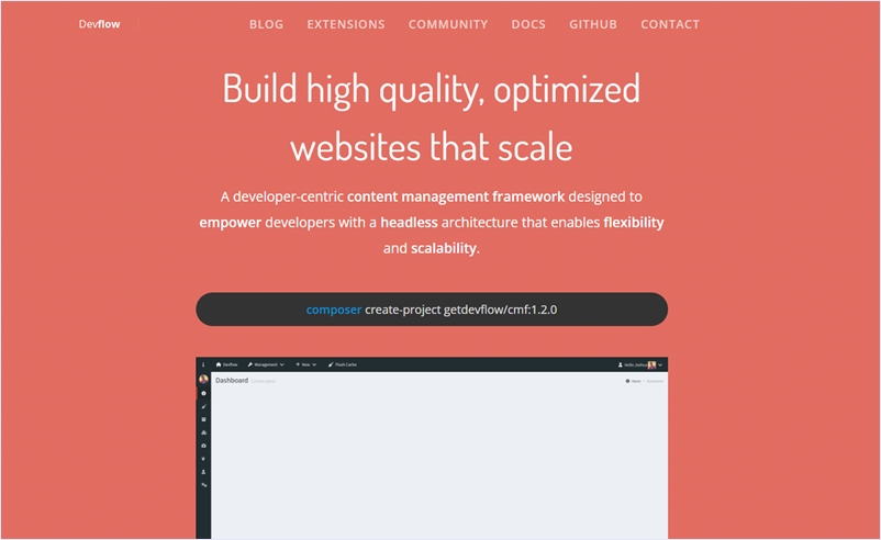 柔軟性と拡張性に優れたオープンソースのヘッドレスCMSフレームワーク・「Devflow」