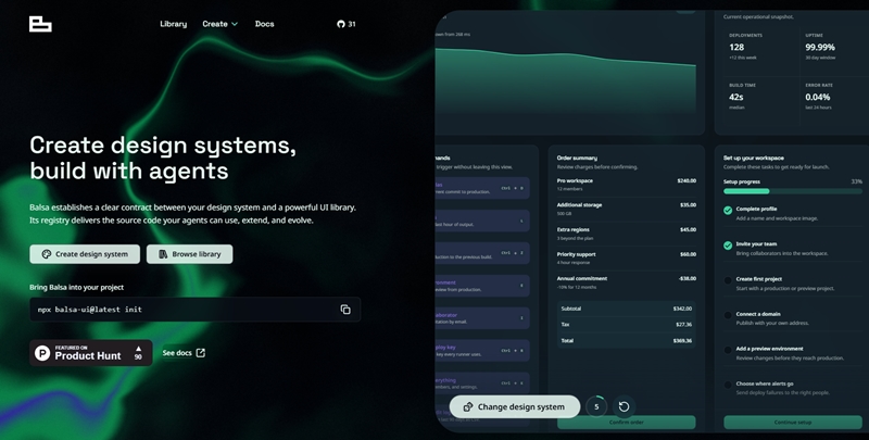 AIエージェントにも配慮した設計のVueおよびReact向けUIコンポーネント集・「Balsa UI」